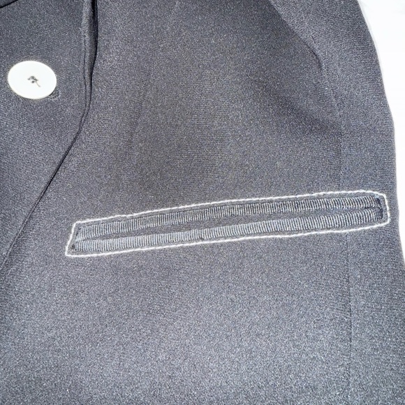 Mango MNG Women’s Double Breasted Black Blazer With Contrast Stitching Size M - Picture 6 of 7